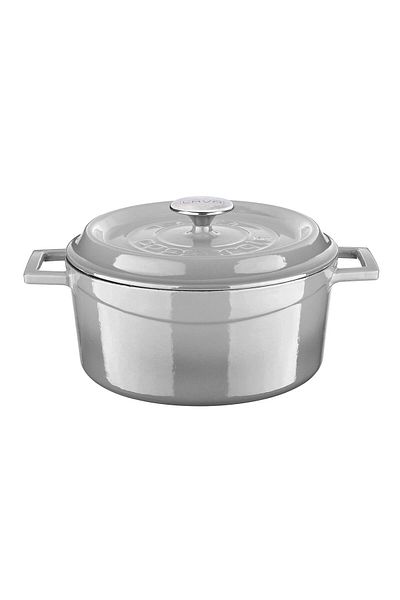 Lava Cast Round Pot Cast Iron Solid Handle Edition Series Diameter(Ø)24cm