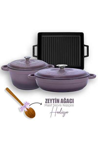 Lava Döküm 6x New Heritage Serisi Döküm Demir Tencere Tava Çeyiz Seti