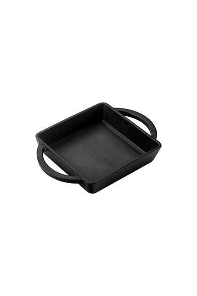 Lava Cast Square Sahan Cast Iron Solid Double Handle Size 12x12cm