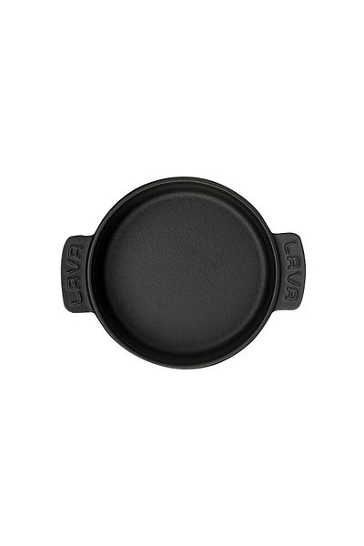 Lava Cast Round Casserole Container Cast Iron Solid Double Handle Diameter(Ø)14cm