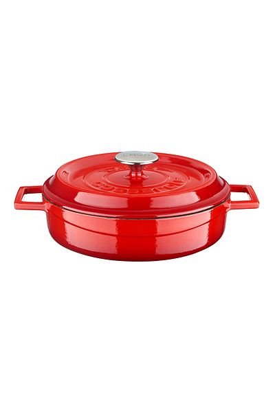 Lava Cast Iron Multi-Purpose Spring Pot Cast Iron Solid Handle Edition Series Diameter(Ø)24cm