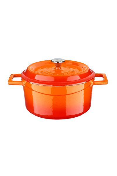 Lava Cast Round Pot Cast Iron Solid Handle Edition Series Diameter(Ø)20cm