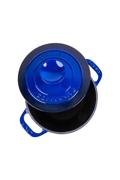 Lava Cast Round Pot Cast Iron Lid Experience Series Diameter(Ø)23cm