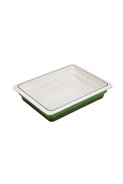 Lava 1/2 Cast Rectangular Gastronomy Bathtub - 26X33Cm Size