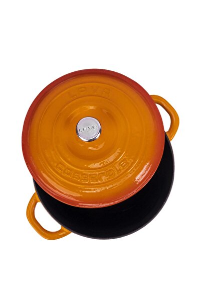 Lava Cast Round Pot Cast Iron Lid New Heritage Series Diameter(Ø)24cm