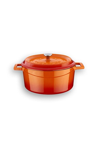 Lava Döküm Trendy Serisi Yuvarlak Derin Ve Sığ 5 Parça Tencere Tava Çeyiz Seti