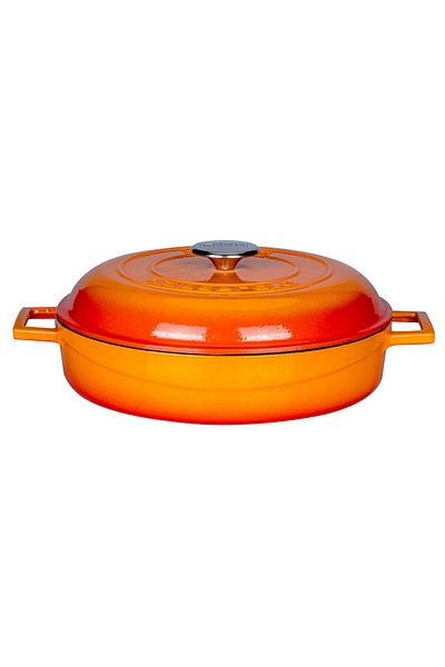 Lava 28cm Dome Jersey - Casting Folk Series Bowknot Cookware with Multi-Purpose Lid