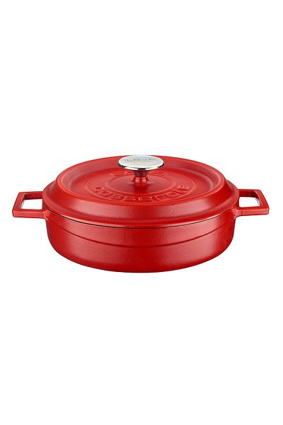 Lava Multi-purpose Cast Iron Spring Pot - Iron Solid Handle, Diameter (ø)24cm Spring Series