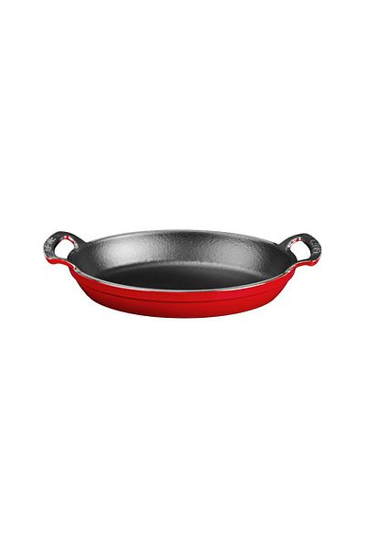 Lava 23X17Cm Cast Oval Pan - Iron Solid, Double Handles