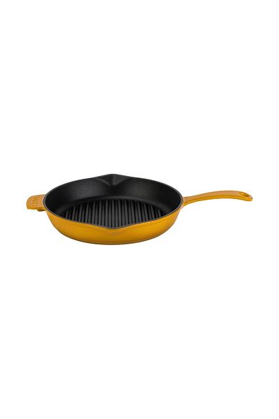 Lava Cast Round Grill Pan Cast Iron Solid Handle Diameter (Ø)28cm.