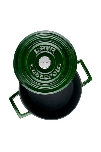 Lava Cast Round Pot Cast Iron Uniform Handle Premium Series Diameter(Ø)20cm