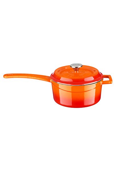 Lava Cast Round Sauce Pot Cast Iron Solid Handle Edition Series Diameter (ø16cm