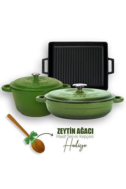 Lava Döküm 6x New Heritage Serisi Döküm Demir Tencere Tava Çeyiz Seti