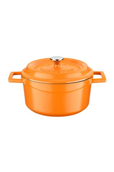 Lava Cast Round Pot Cast Iron Solid Handle Spring Series Diameter(Ø)20cm