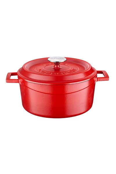 Lava Cast Round Pot Cast Iron Solid Handle Spring Series Diameter(Ø)24cm