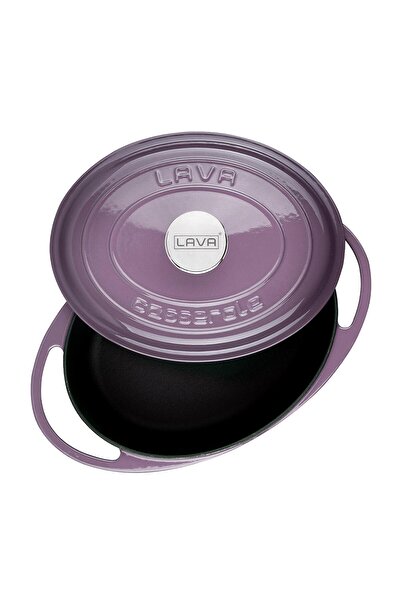 Lava Döküm Oval Tencere Döküm Demir Kapak Heritage Serisi Ölçü 22x28cm.