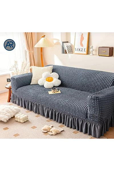 ARTUÇ Skirted Lycra 3-Person Sofa Cover