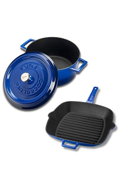 Lava Cast Trendy 4 Piece Pot Pan Set