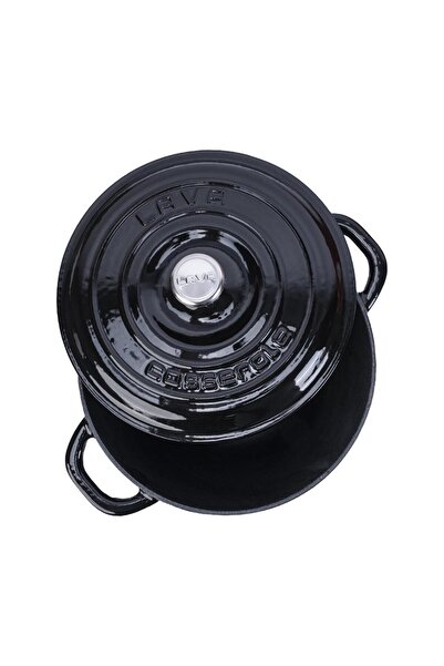 Lava Döküm Yuvarlak Tencere Döküm Demir Kapak New Heritage Serisi Çap(Ø)24cm.