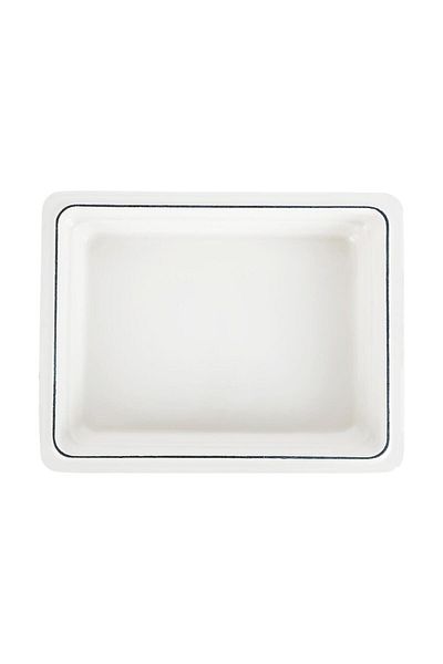 Lava 1/2 Cast Rectangular Gastronomy Bathtub - 26X33Cm Size