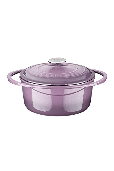 Lava Döküm Yuvarlak Tencere Döküm Demir Kapak Heritage Serisi Çap(Ø)24cm