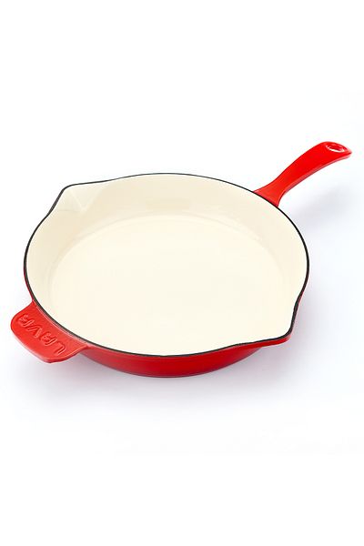 Lava Cast Round Frying Pan Cast Iron Solid Handle Edition Series Diameter(Ø)30cm