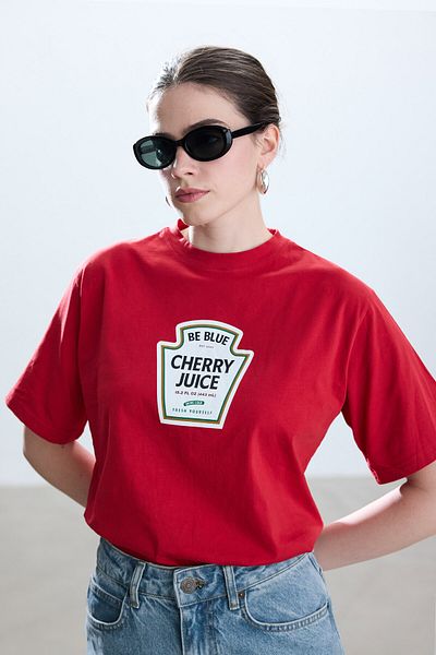 BE BLUE Μπλουζάκι Cherry Juice
