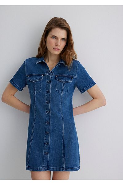 Mavi Rochie de jeans Helen Gold Premium albastru închis 1310612 -89216