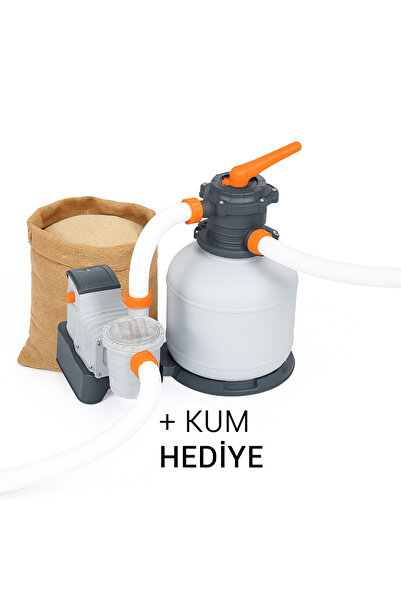 BESTWAY İntex Havuzlarla Uyumlu Kum Filtreli Devirdaim Motoru 8327Litre 58499