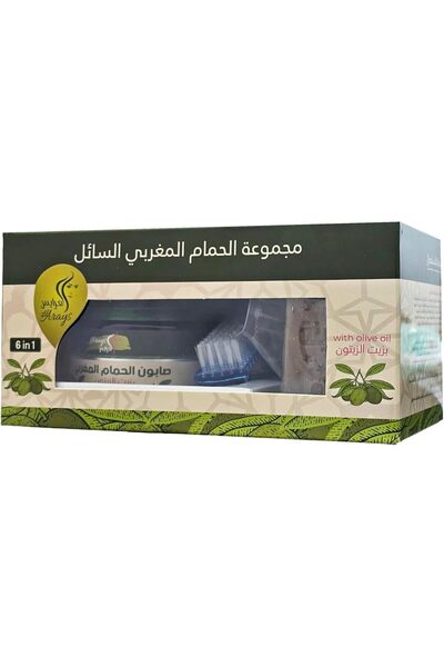 MAYCARE مجموعة حمام مغربي سائل ديلوكس 6 في 1