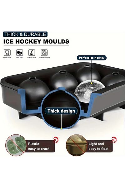 Choice 1pc Ice Cube Trays Silicone Ice Cube Molds For Freezer With Lid Reusable Whiskey Ice Mold Ball