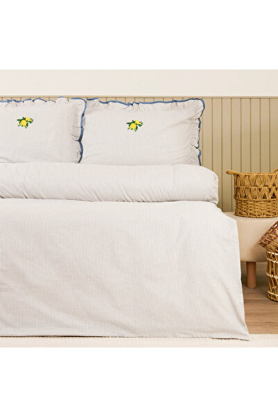 Evidea Soft Nila Çift Kişilik Nevresim Takımı - Mavi