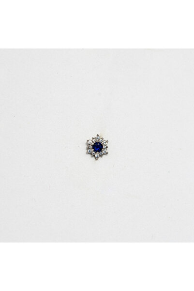 Piercing by Sever Lacivert Güneş Çiçek Çelik Piercing… Gümüş/Silver Renkli ve...