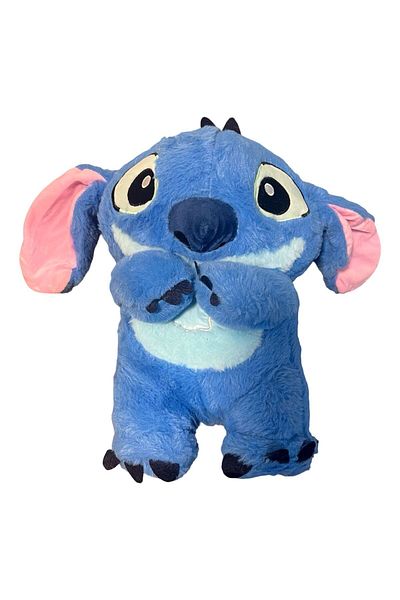 JPT EXTRA fluffy Stitch plush toy with breathing function, soothing melodies and light