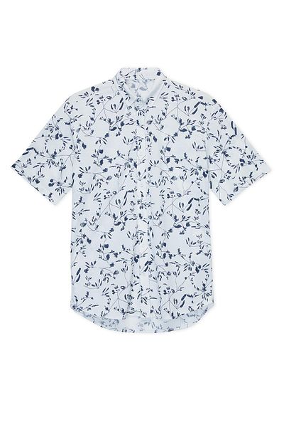 Lee Cooper Karse Men's 100% Cotton Short Sleeve Knitted Shirt White