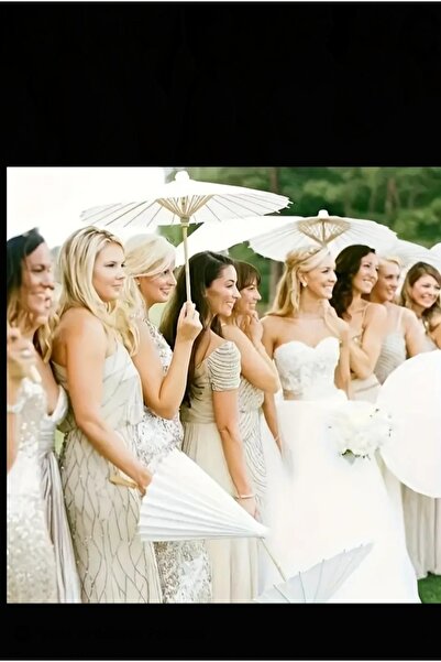 DENİZLİPAZAR Gelin Düğün Nedime Şemsiyesi 1 Adet 60 Cm