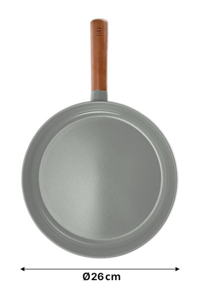 NEOFLAM Fika Alüminyum Döküm Tava Gri 26Cm