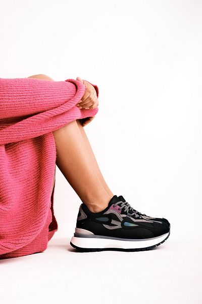 Lal Shoes & Bags Pantofi sport Sofia damă colorati Piesa-negru