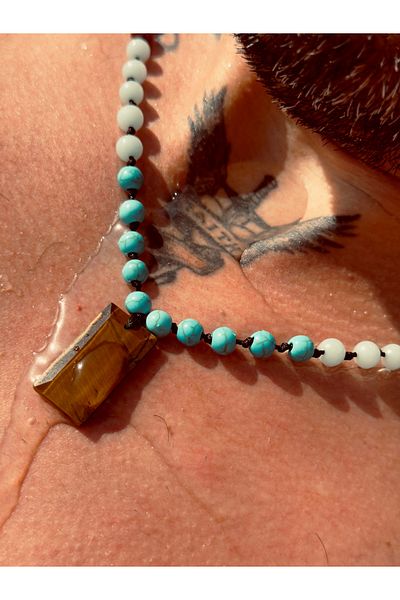 CAPO by Aytaç Yamaç Kaplangözü Men's Natural Stone Necklace