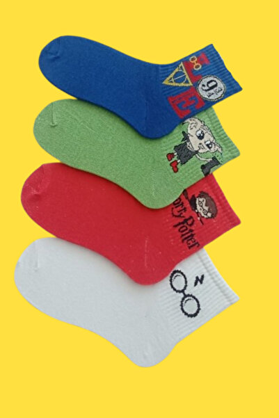 Esinti Бели шарени дълги чорапи - 4 броя за мъже и жени