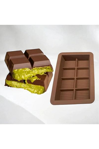 DMR Dubai Chocolate Making Bowl Mold, Silicone, Bpa Free Antibacterial 8 Compartments