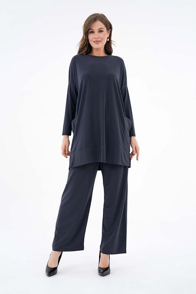 NİSUM MODA Sandy Pants Suit with Side Pockets