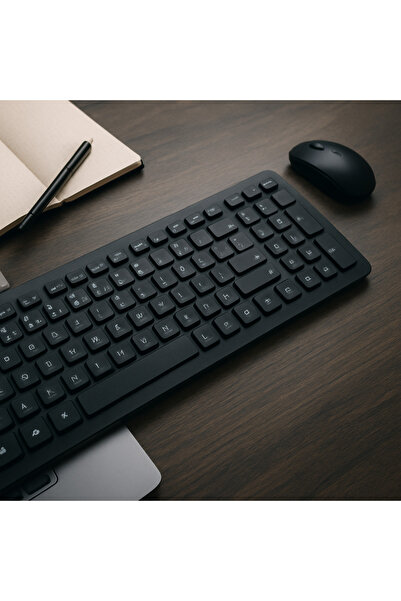 Dexim KW-103 TR Kablosuz USB Klavye – Siyah, Q Türkçe, Laptop & PC Uyumlu