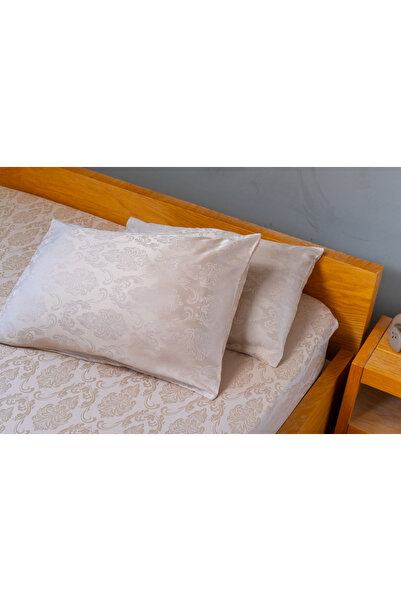 DB Collection Jacquard Fitted Sheet Set Pillowcase Double