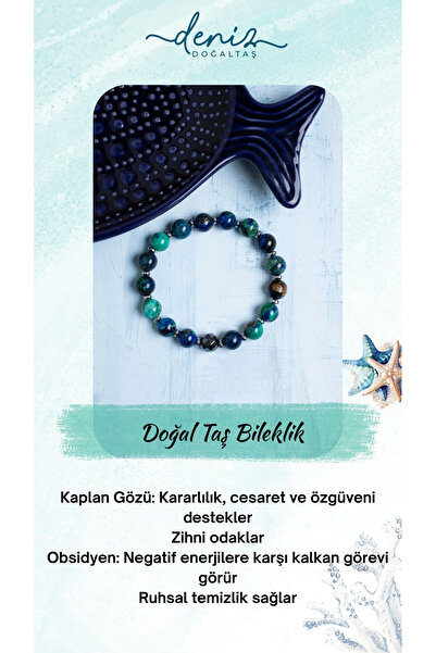 Deniz Doğal Taş سوار عين النمر والأوبسيديان المعتمد
