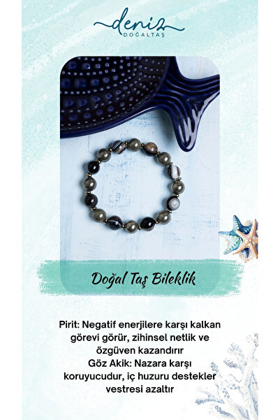 Deniz Doğal Taş سوار من الأحجار الكريمة الطبيعية من البرايت والأحجار العقيق ا...