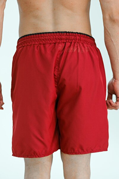 Oksit Ανδρικό μαγιό Alvise Slim Fit Βασικό ανδρικό μαγιό με ρίγες με λεπτομέρεια χρώματος μέσης