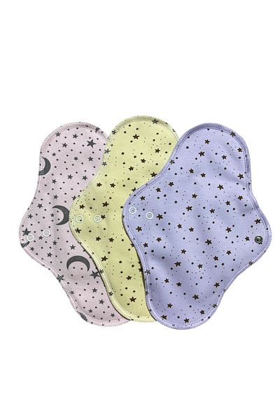 Ponped Bamboo Washable Organic Women's Pad 3-Piece (Normal)