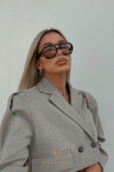 Eyesofia Wuhle Leopard Nude Brown Unisex Sunglasses