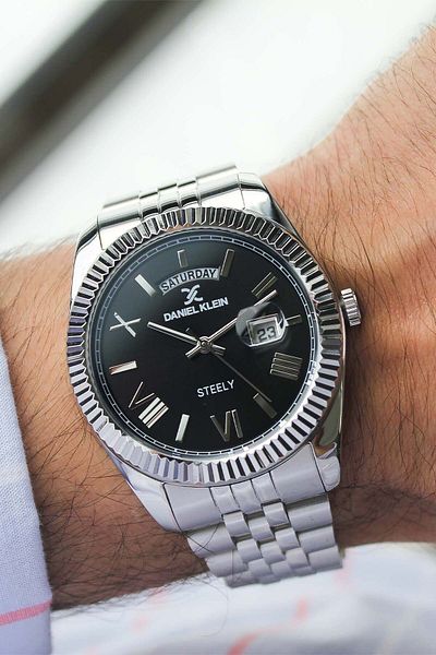 Daniel Klein Dk332698 Men's Wrist Watch with Steel Band